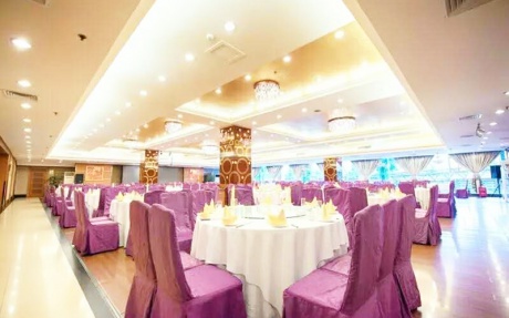 丽景中餐厅 -1F [ 最大36桌 · 高4.0m · 4个柱子 · 长方形 · 低消998 ]